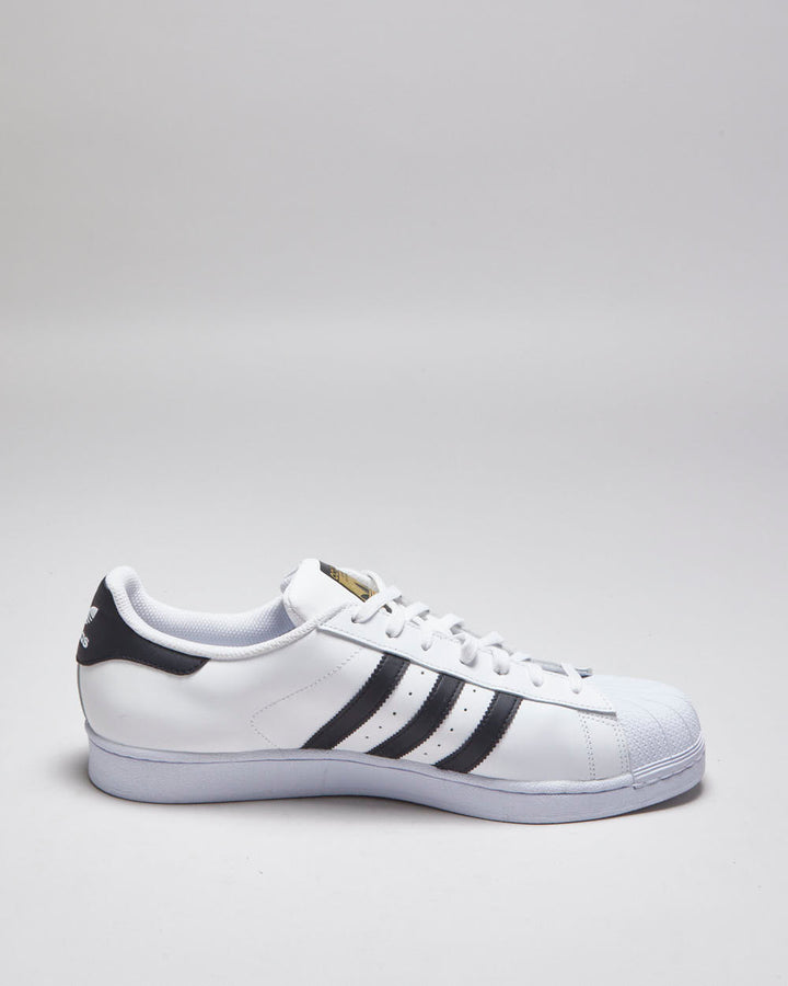 Adidas Shell Toe Superstar White & Black Trainers - UK 12.5