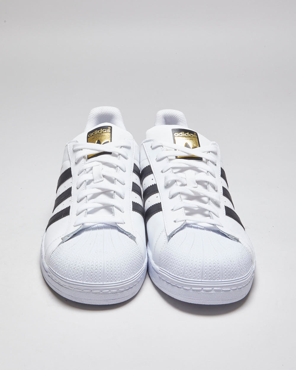 Adidas Shell Toe Superstar White & Black Trainers - UK 12.5