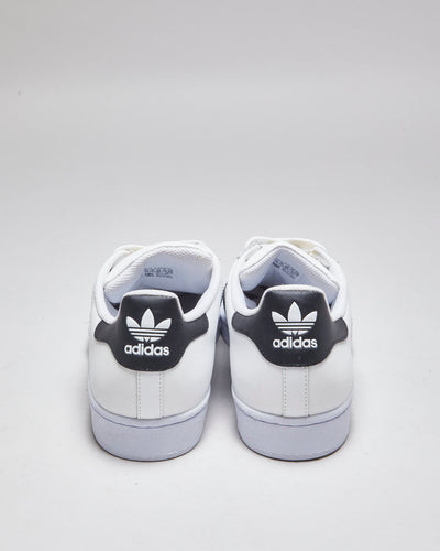 Adidas Shell Toe Superstar White & Black Trainers - UK 12.5
