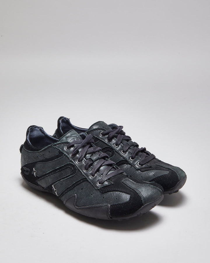 Vintage Y2K Diesel Leather Trainers - UK 7.5