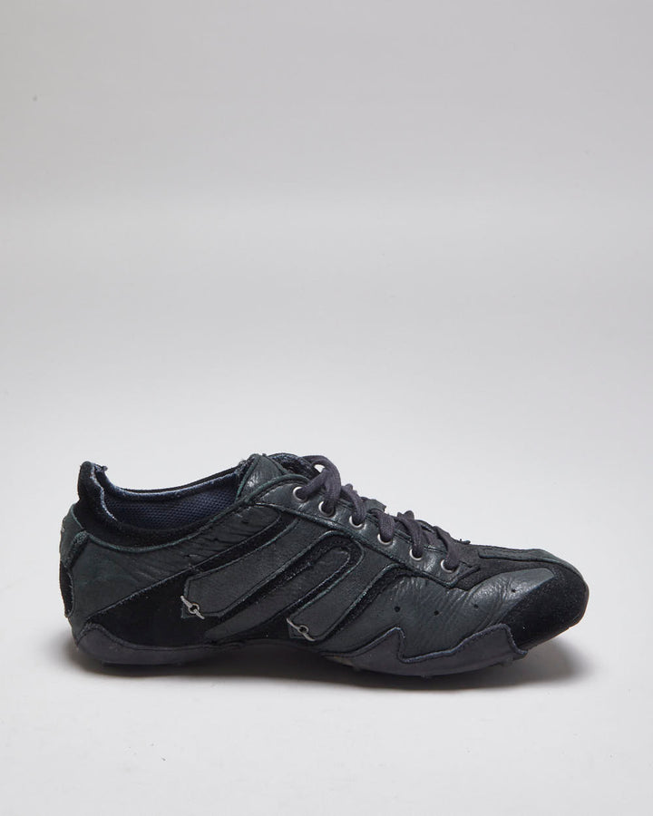 Vintage Y2K Diesel Leather Trainers - UK 7.5