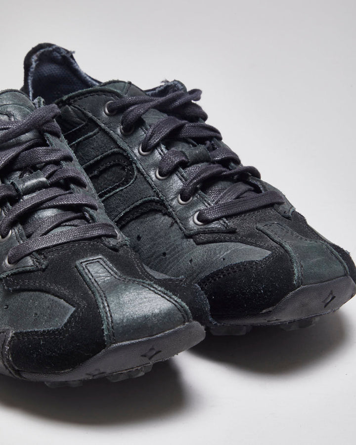 Vintage Y2K Diesel Leather Trainers - UK 7.5