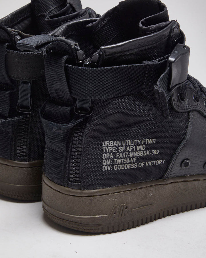 Nike Air Force 1 Lunar Mid Strap Mid-Top Trainers - UK 7.5