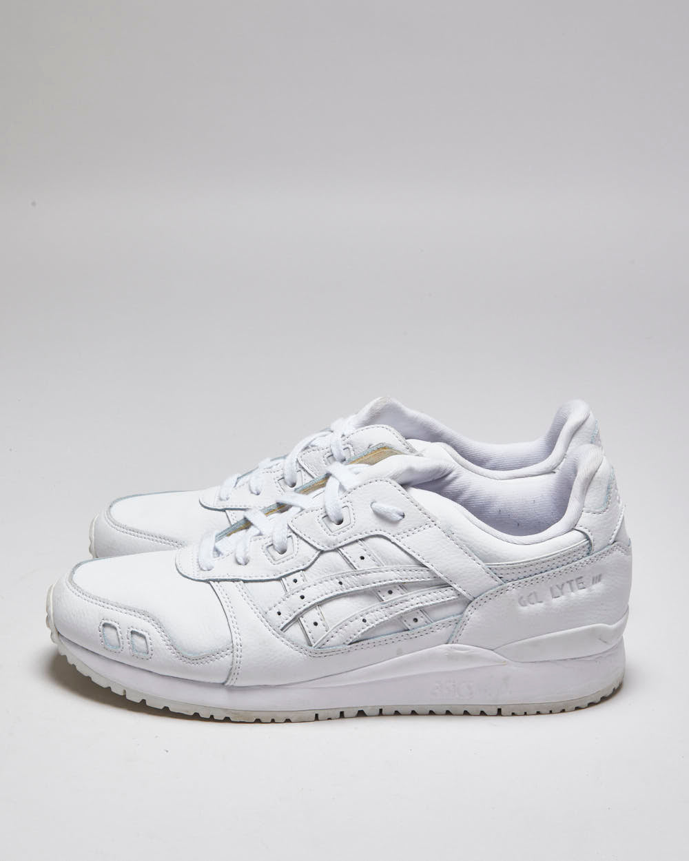 Asics Gel Lyte 3 Sample All White Trainers - UK 9
