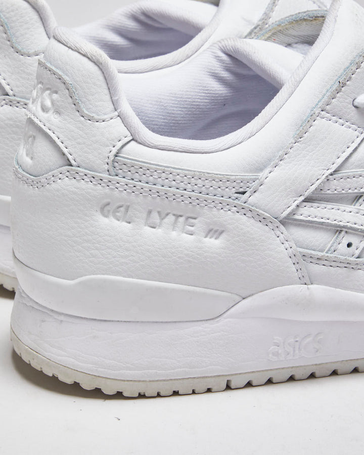 Asics Gel Lyte 3 Sample All White Trainers - UK 9