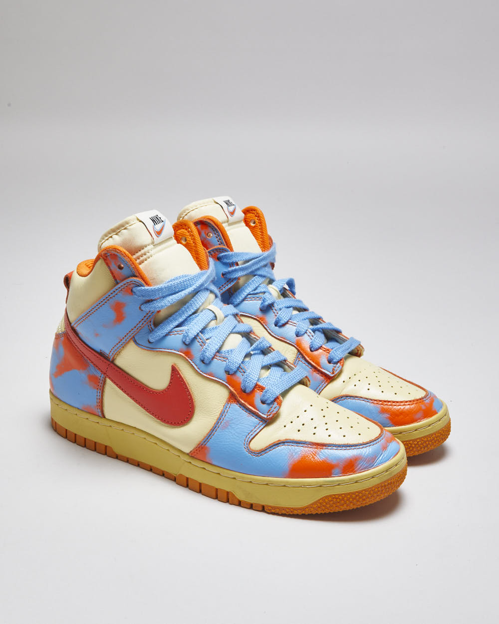 Nike Dunk High 1985 SP Acid Wash Saftey Orange Trainers - UK 7.5