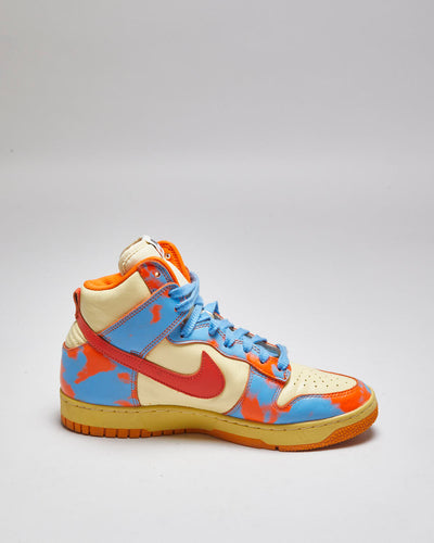 Nike Dunk High 1985 SP Acid Wash Saftey Orange Trainers - UK 7.5