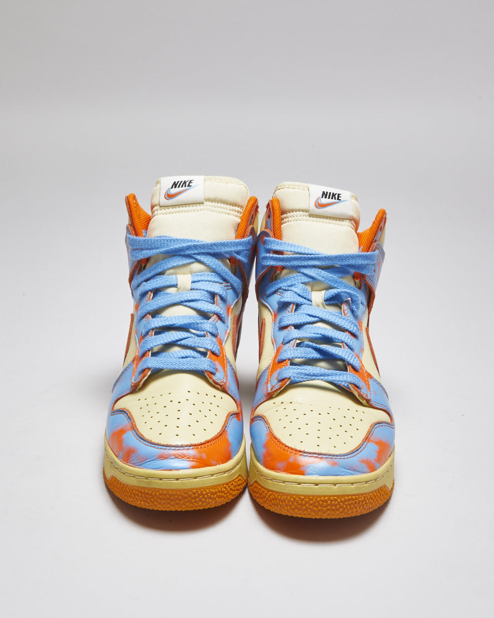 Nike Dunk High 1985 SP Acid Wash Saftey Orange Trainers - UK 7.5