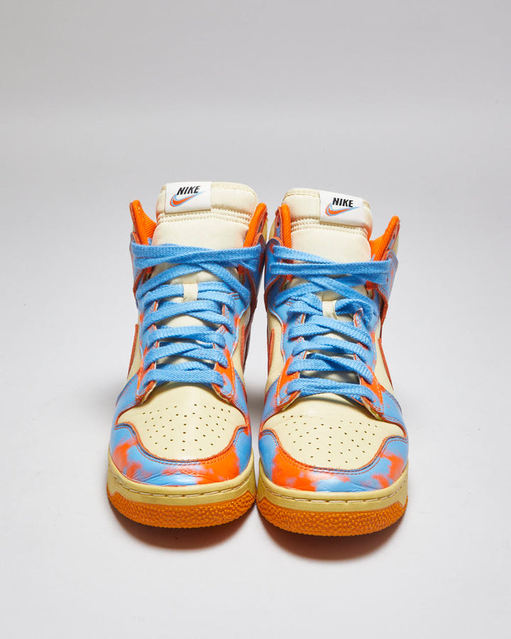Nike Dunk High 1985 SP Acid Wash Saftey Orange Trainers - UK 7.5