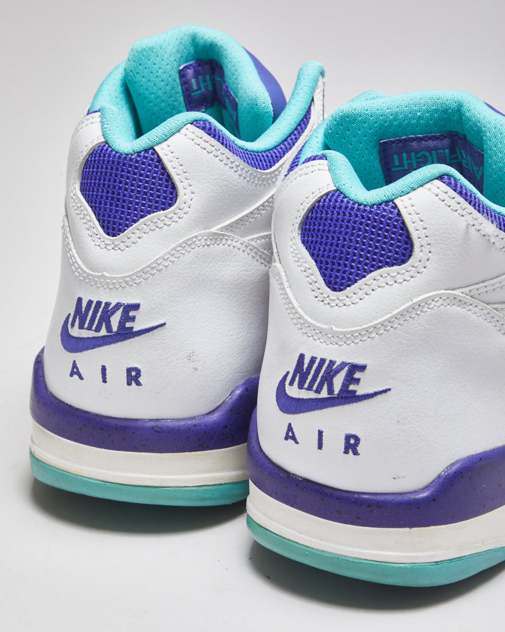 Nike Air Flight 89 High Top Grape Trainers - UK 9