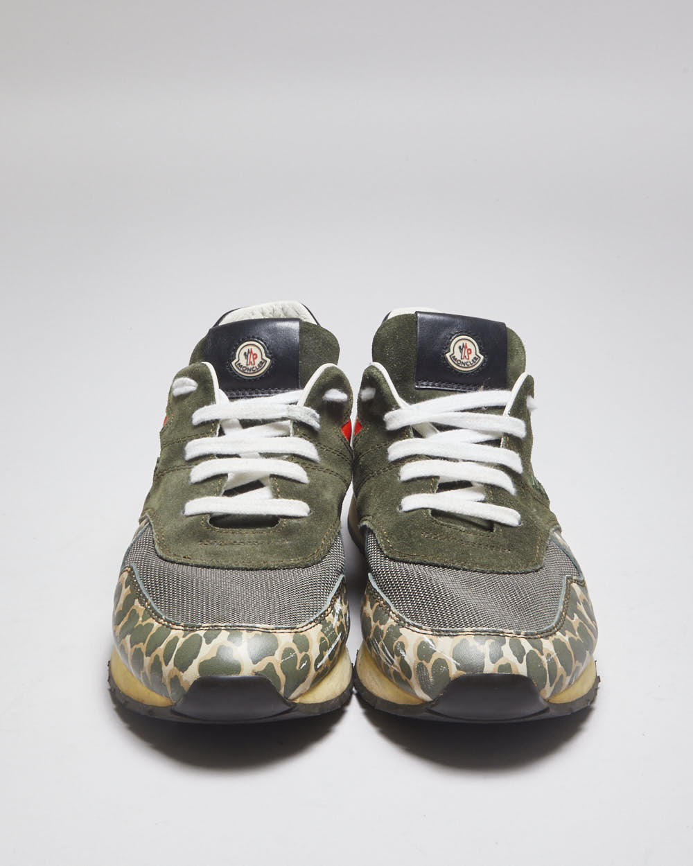 Vintage Moncler Multi Print Mesh Trainers - UK 7