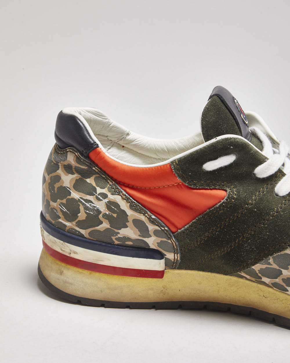 Vintage Moncler Multi Print Mesh Trainers - UK 7