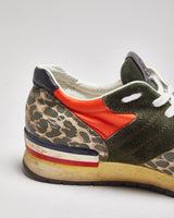 Vintage Moncler Multi Print Mesh Trainers - UK 7