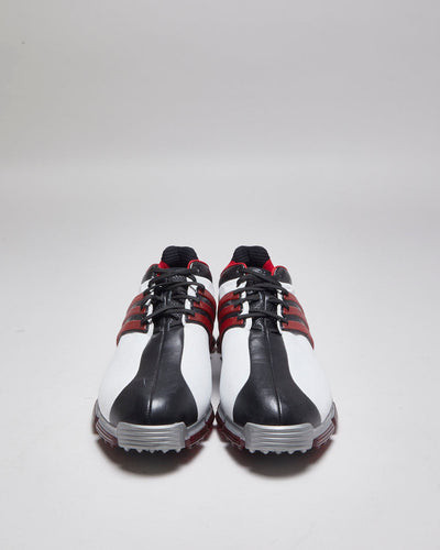 Vintage Adidas Tour 360 3.0 Leather Spiked Golf Shoes - UK 10.5