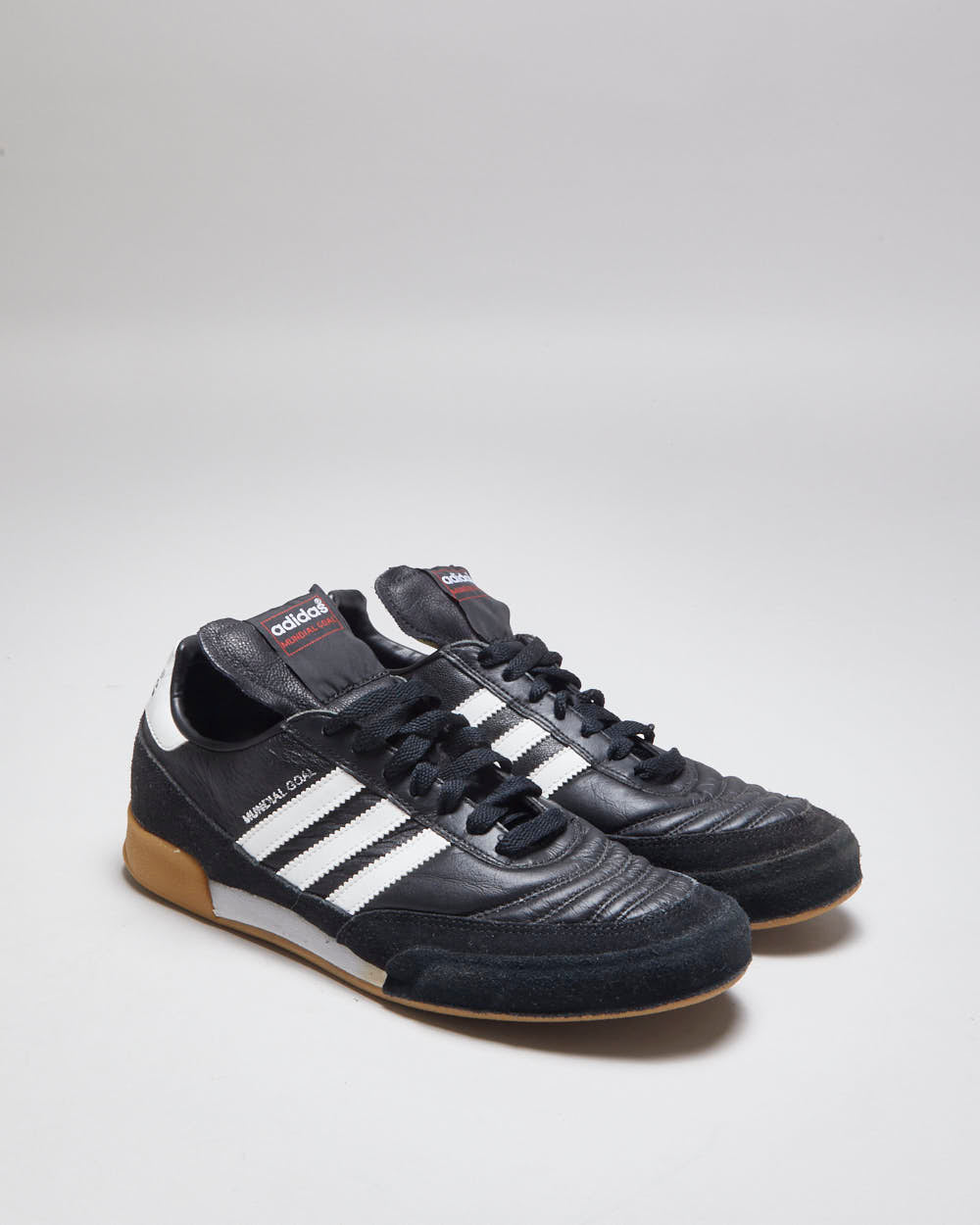 Adidas Three Stripe Mundial Goal Gum Sole Trainers - UK 7.5