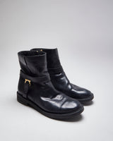 Vintage Salvatore Ferragamo Insulate Leather Ankle Boots - UK 10