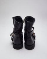Vintage Salvatore Ferragamo Insulate Leather Ankle Boots - UK 10