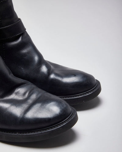 Vintage Salvatore Ferragamo Insulate Leather Ankle Boots - UK 10