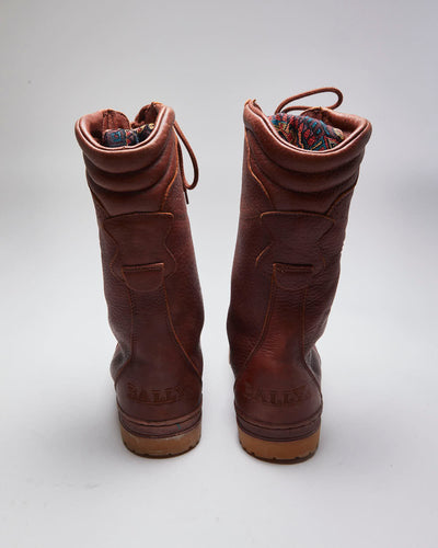 Vintage Bally Heavyweight Knee Length Winter Boots - UK 9