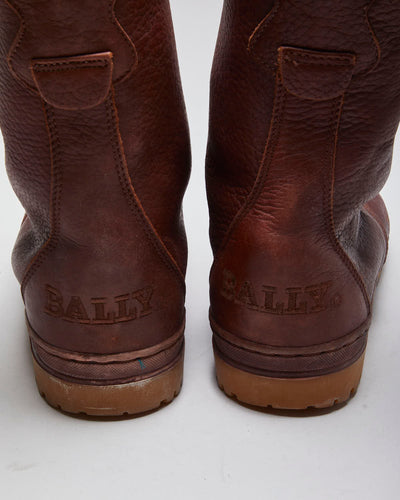 Vintage Bally Heavyweight Knee Length Winter Boots - UK 9