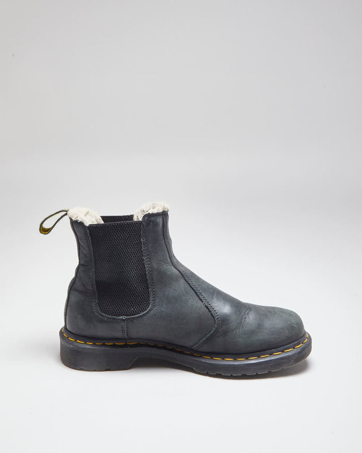 Vintage Dr Martens Fur Lined Chelsea Boots - UK 8