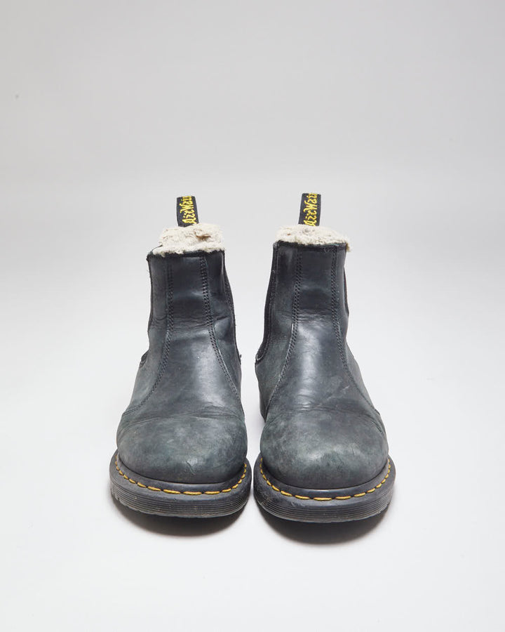 Vintage Dr Martens Fur Lined Chelsea Boots - UK 8