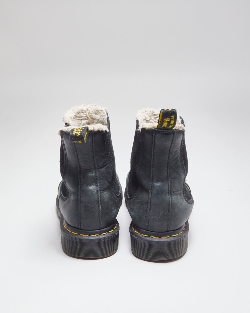 Vintage Dr Martens Fur Lined Chelsea Boots - UK 8