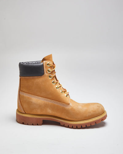 Vintage Timberland Classic Beige Work Boots - UK 8
