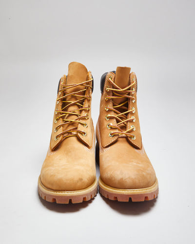 Vintage Timberland Classic Beige Work Boots - UK 8
