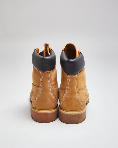 Vintage Timberland Classic Beige Work Boots - UK 8