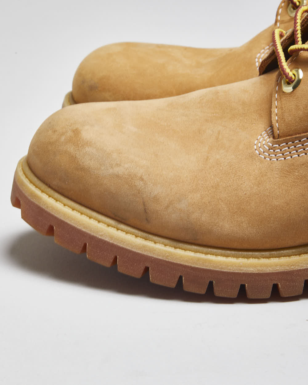 Vintage Timberland Classic Beige Work Boots - UK 8