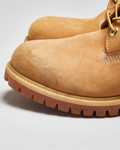 Vintage Timberland Classic Beige Work Boots - UK 8