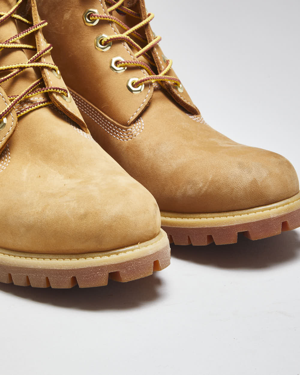 Vintage Timberland Classic Beige Work Boots - UK 8