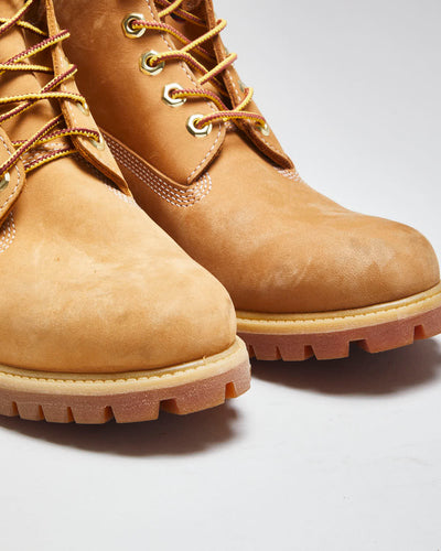 Vintage Timberland Classic Beige Work Boots - UK 8