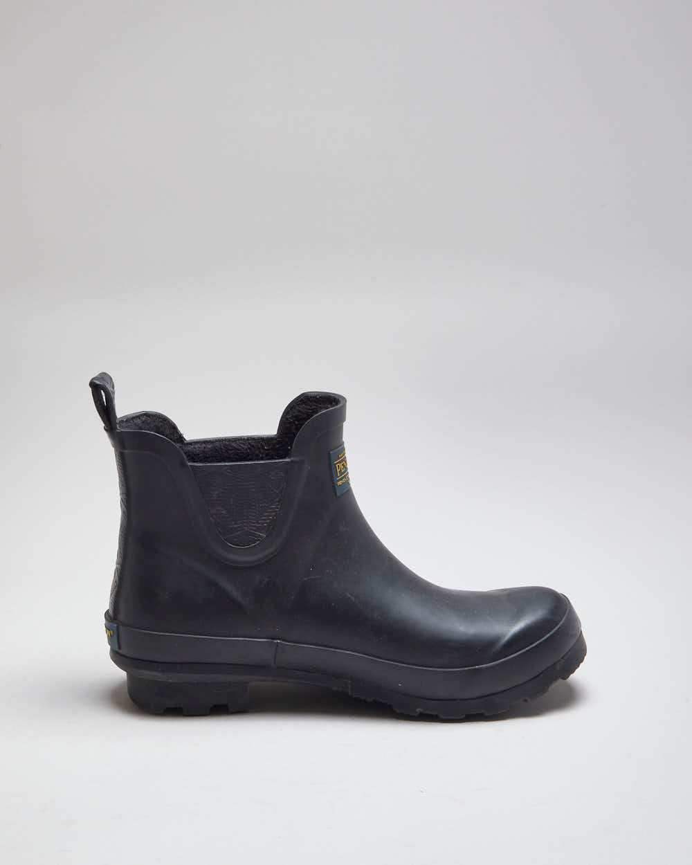 Vintage Pendleton Fleece Lined Rubber Chelsea Boots - UK 6