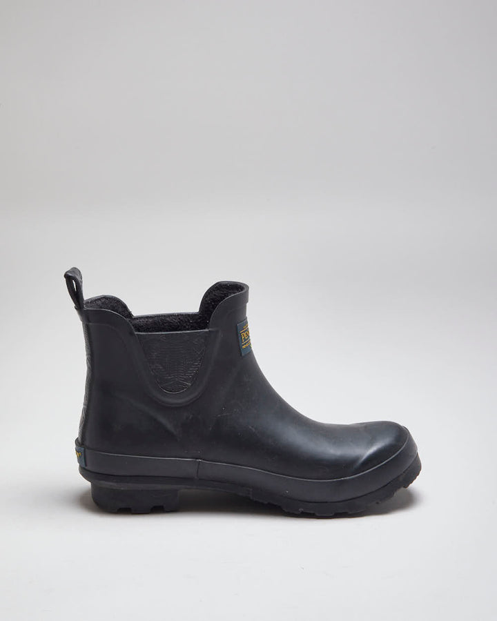 Vintage Pendleton Fleece Lined Rubber Chelsea Boots - UK 6