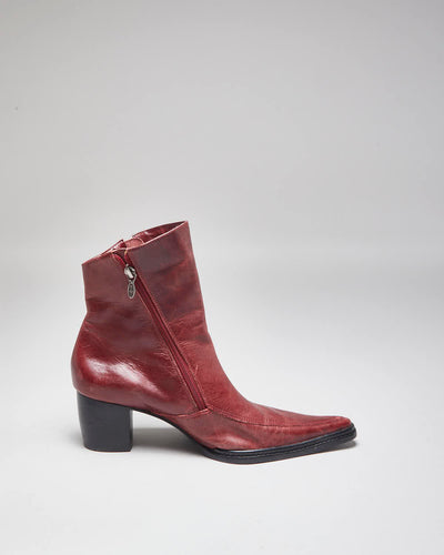 Harley Davidson Red  Leather Boots - UK9