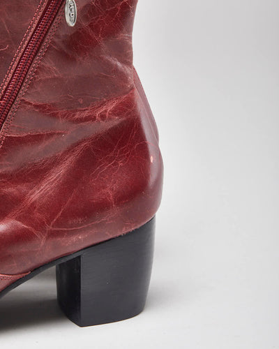 Harley Davidson Red  Leather Boots - UK9