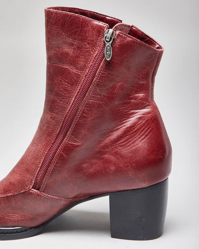 Harley Davidson Red  Leather Boots - UK9