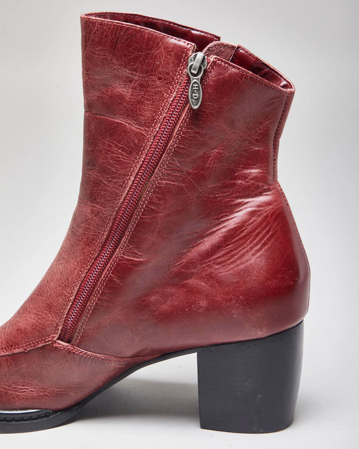 Harley Davidson Red  Leather Boots - UK9