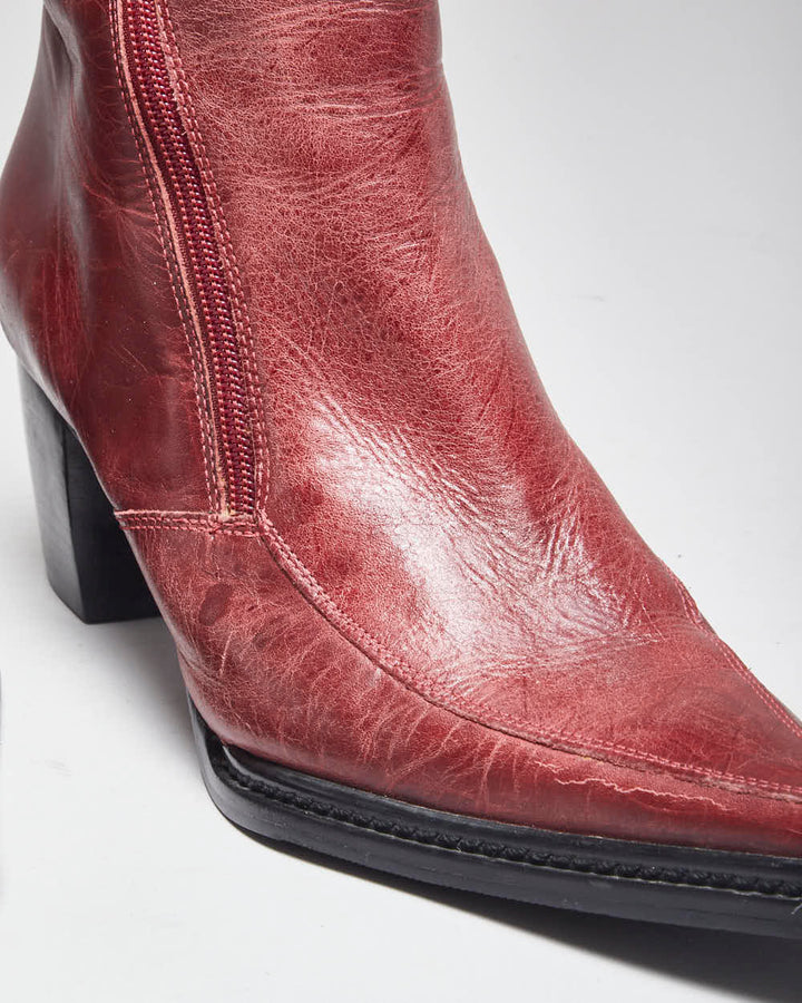 Harley Davidson Red  Leather Boots - UK9