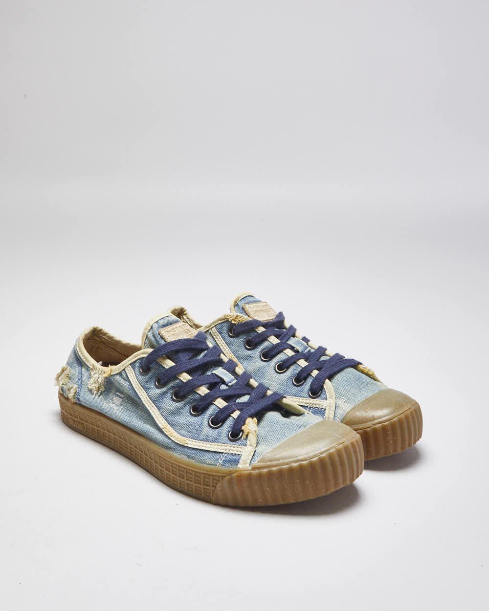 Vintage Y2K G-Star Raw Denim Gum Sole Trainers - UK 10