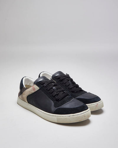 Vintage 2000's Burberry Suede Low Trainers - UK 8