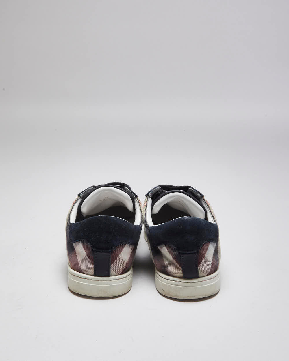 Vintage 2000's Burberry Suede Low Trainers - UK 8
