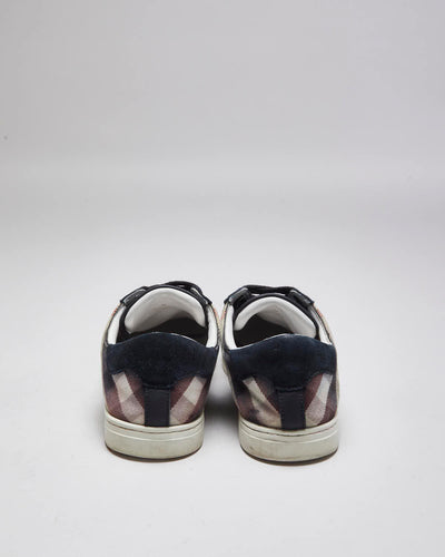 Vintage 2000's Burberry Suede Low Trainers - UK 8
