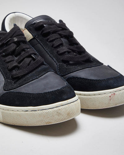 Vintage 2000's Burberry Suede Low Trainers - UK 8