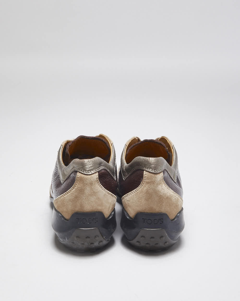 Vintage Y2K Tod's Narrow Toe Leather Trainers - UK 6