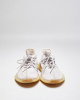 Adidas Yeezy 350 Boost Pink &amp; Silver Trainers - UK 6.5