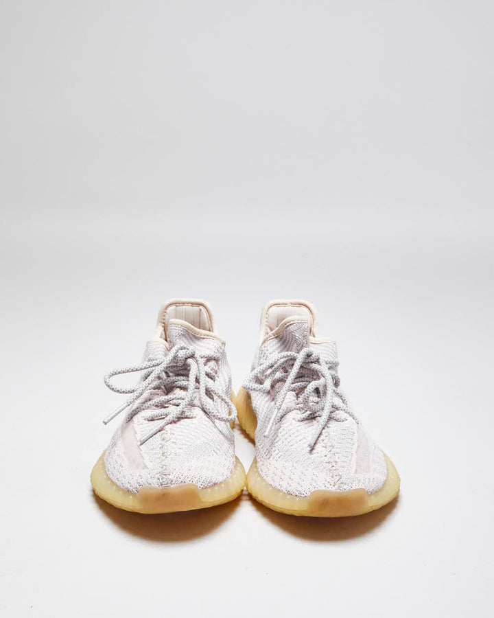 Adidas Yeezy 350 Boost Pink & Silver Trainers - UK 6.5
