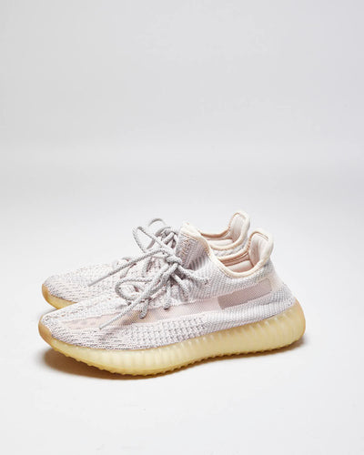 Adidas Yeezy 350 Boost Pink & Silver Trainers - UK 6.5